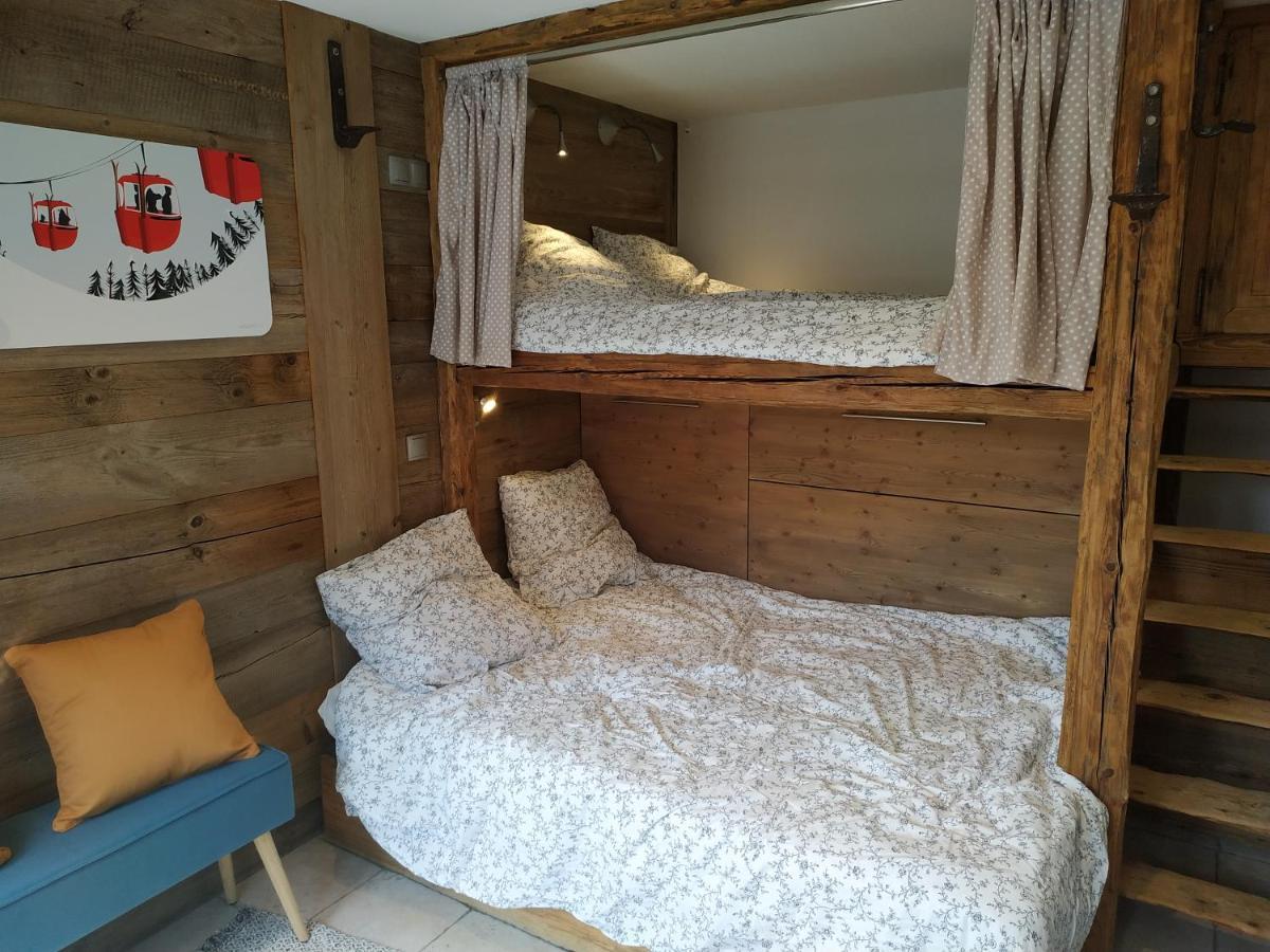 Le Montana - Studio Rue Du Centre - Cosy Et Montagnard - Navette Les Gets Buitenkant foto
