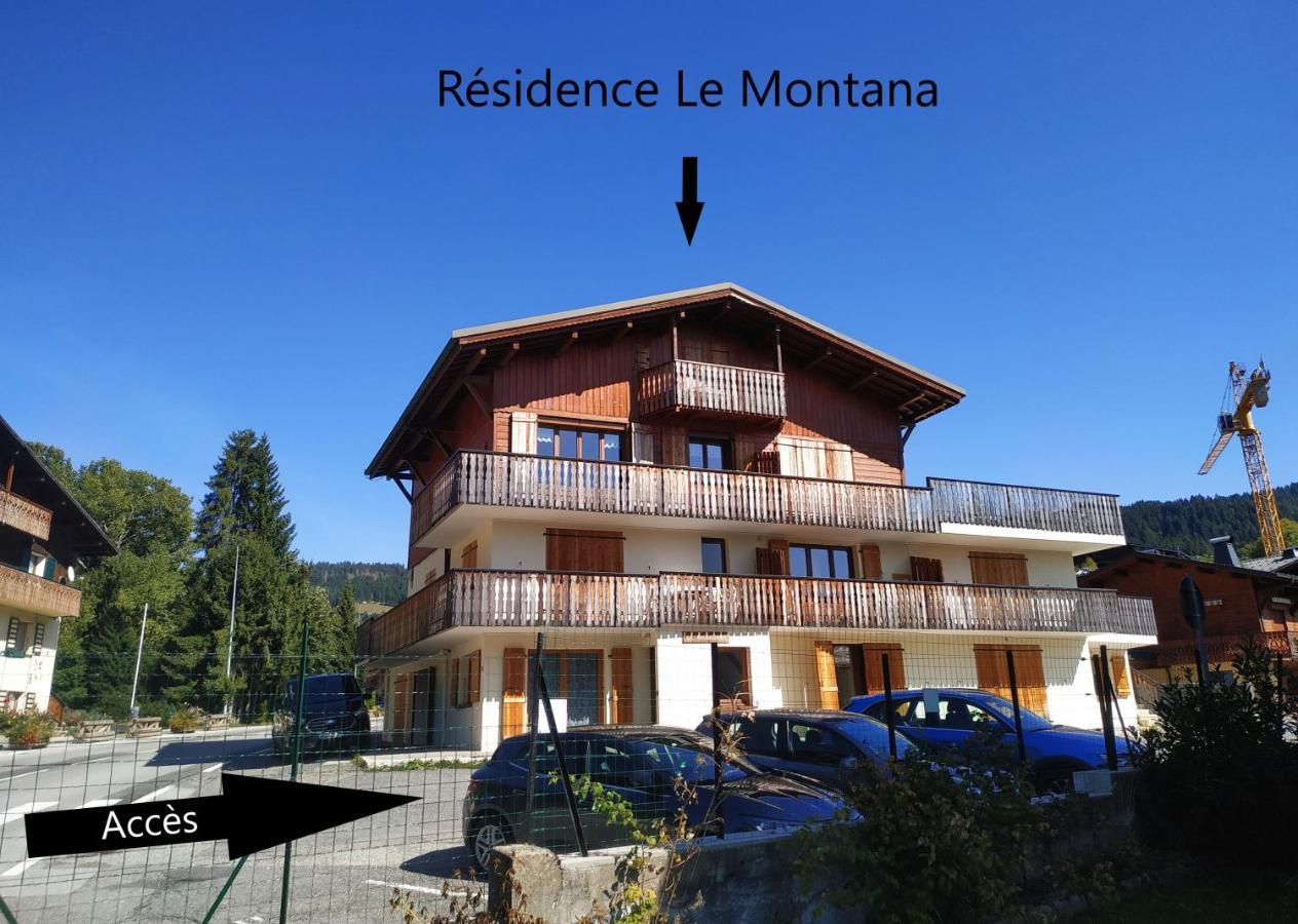 Le Montana - Studio Rue Du Centre - Cosy Et Montagnard - Navette Les Gets Buitenkant foto